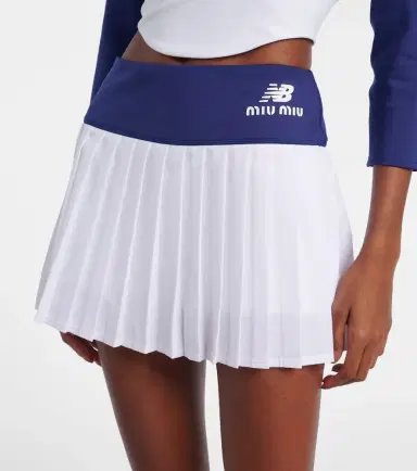 Miu Miu x New Balance pleated jersey miniskirt | Thumbnail 2 Miu Miu x New Balance pleated jersey miniskirt | Thumbnail 2