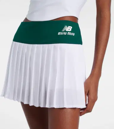 Miu Miu x New Balance pleated jersey miniskirt | Thumbnail 4 Miu Miu x New Balance pleated jersey miniskirt | Thumbnail 4