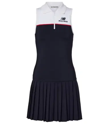 Miu Miu x New Balance jersey tennis dress | Thumbnail 1 Miu Miu x New Balance jersey tennis dress | Thumbnail 1