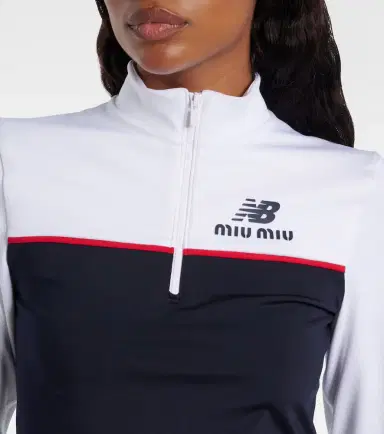 Miu Miu x New Balance jersey crop top | Thumbnail 3 Miu Miu x New Balance jersey crop top | Thumbnail 3