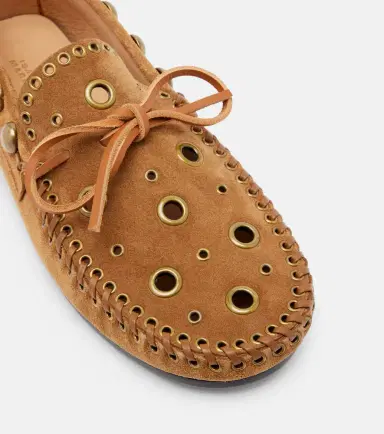 Isabel Marant Fitza studded suede loafers | Thumbnail 4 Isabel Marant Fitza studded suede loafers | Thumbnail 4