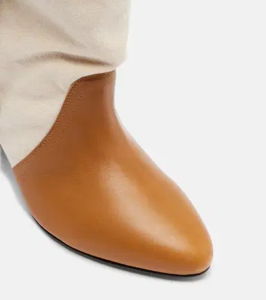 Isabel Marant Darner 55 leather-trimmed ankle boots | Thumbnail 4 Isabel Marant Darner 55 leather-trimmed ankle boots | Thumbnail 4