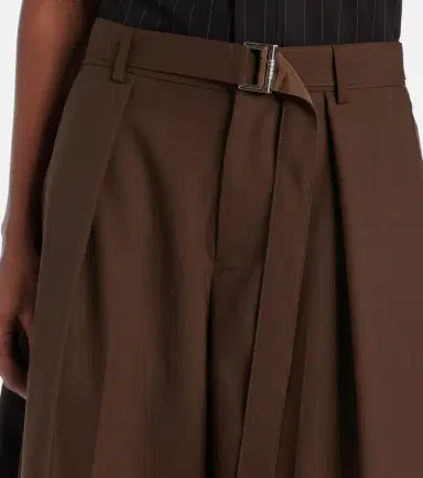Sacai Pleated belted shorts | Thumbnail 3 Sacai Pleated belted shorts | Thumbnail 3