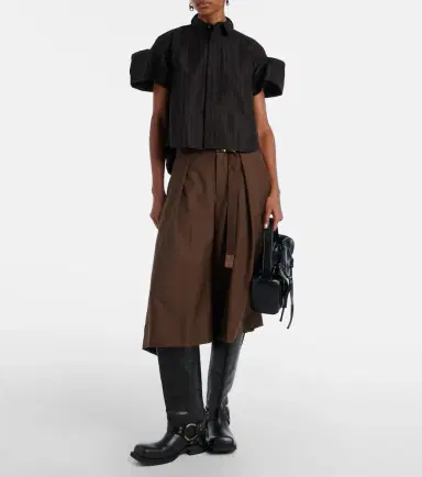 Sacai Pleated belted shorts | Thumbnail 5 Sacai Pleated belted shorts | Thumbnail 5