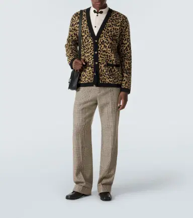 Valentino Jacquard virgin wool cardigan | Thumbnail 2 Valentino Jacquard virgin wool cardigan | Thumbnail 2