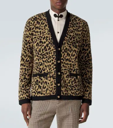 Valentino Jacquard virgin wool cardigan | Thumbnail 3 Valentino Jacquard virgin wool cardigan | Thumbnail 3