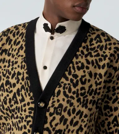 Valentino Jacquard virgin wool cardigan | Thumbnail 5 Valentino Jacquard virgin wool cardigan | Thumbnail 5