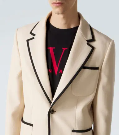 Valentino Virgin wool gabardine blazer | Thumbnail 6 Valentino Virgin wool gabardine blazer | Thumbnail 6