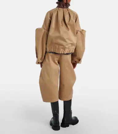 Sacai Belted cropped cotton barrel-leg pants | Thumbnail 5 Sacai Belted cropped cotton barrel-leg pants | Thumbnail 5