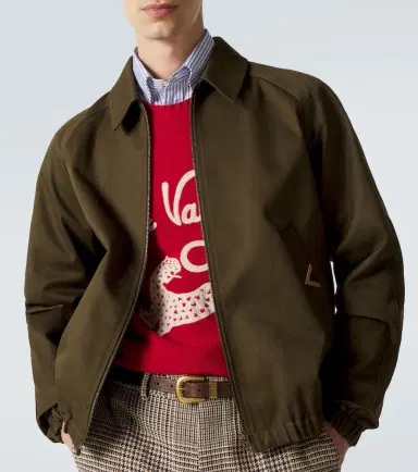 Valentino VGold cotton gabardine blouson jacket | Thumbnail 2 Valentino VGold cotton gabardine blouson jacket | Thumbnail 2