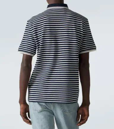 Valentino VLogo striped cotton polo shirt | Thumbnail 4 Valentino VLogo striped cotton polo shirt | Thumbnail 4
