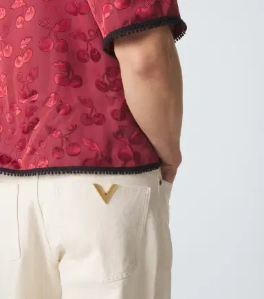 Valentino VGold wide-leg jeans | Thumbnail 4 Valentino VGold wide-leg jeans | Thumbnail 4