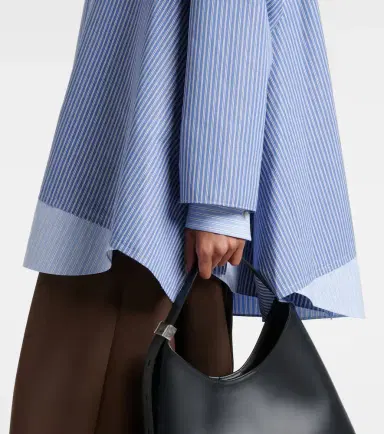 Sacai Striped oversized cotton-blend shirt | Thumbnail 6 Sacai Striped oversized cotton-blend shirt | Thumbnail 6
