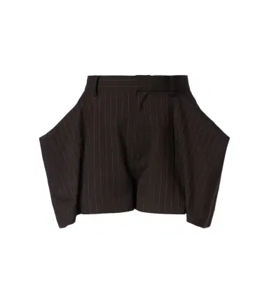 Sacai Striped Bermuda shorts | Thumbnail 1 Sacai Striped Bermuda shorts | Thumbnail 1