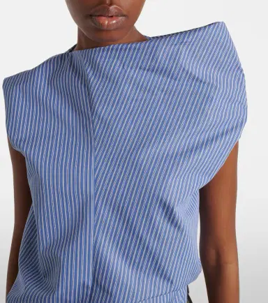 Sacai Striped cotton-blend top | Thumbnail 5 Sacai Striped cotton-blend top | Thumbnail 5