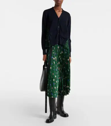 Sacai Floral cotton cardigan | Thumbnail 2 Sacai Floral cotton cardigan | Thumbnail 2