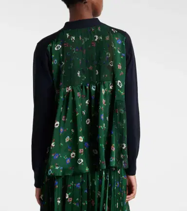 Sacai Floral cotton cardigan | Thumbnail 3 Sacai Floral cotton cardigan | Thumbnail 3