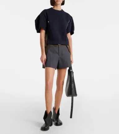 Sacai Cotton-blend and twill sweatshirt | Thumbnail 5 Sacai Cotton-blend and twill sweatshirt | Thumbnail 5