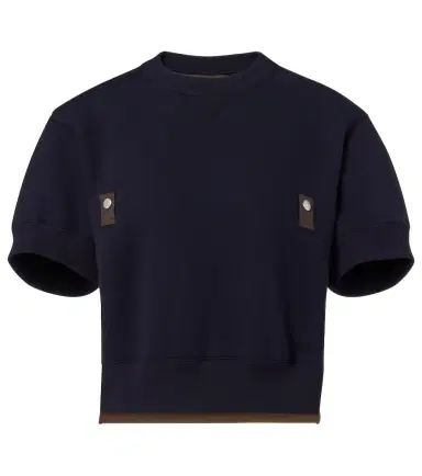Sacai Cotton-blend and twill sweatshirt | Thumbnail 1 Sacai Cotton-blend and twill sweatshirt | Thumbnail 1