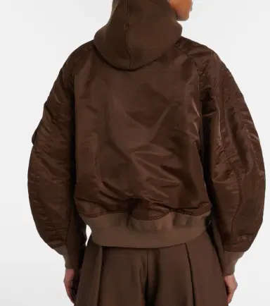 Sacai Paneled cotton-blend fleece zip-up hoodie | Thumbnail 6 Sacai Paneled cotton-blend fleece zip-up hoodie | Thumbnail 6