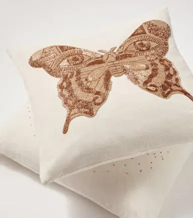 Jonathan Adler Muse beaded linen cushion | Thumbnail 2 Jonathan Adler Muse beaded linen cushion | Thumbnail 2