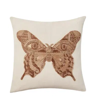 Jonathan Adler Muse beaded linen cushion | Thumbnail 1 Jonathan Adler Muse beaded linen cushion | Thumbnail 1