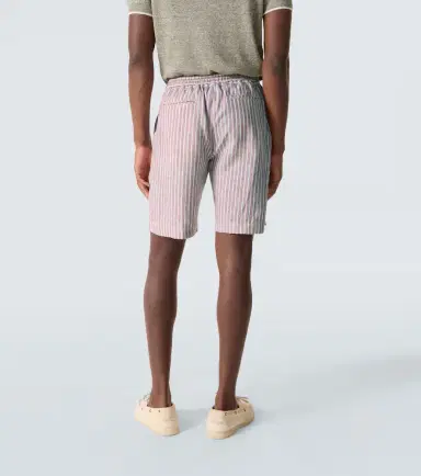 Fedeli Alfa striped linen Bermuda shorts | Thumbnail 4 Fedeli Alfa striped linen Bermuda shorts | Thumbnail 4