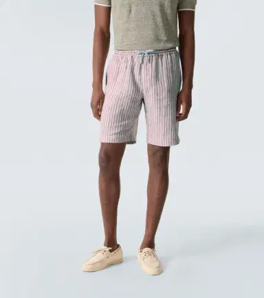 Fedeli Alfa striped linen Bermuda shorts | Thumbnail 5 Fedeli Alfa striped linen Bermuda shorts | Thumbnail 5
