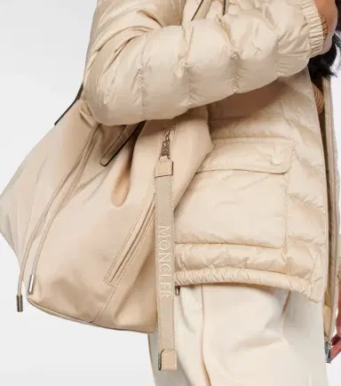 Moncler New Trick leather-trimmed tote bag | Thumbnail 7 Moncler New Trick leather-trimmed tote bag | Thumbnail 7