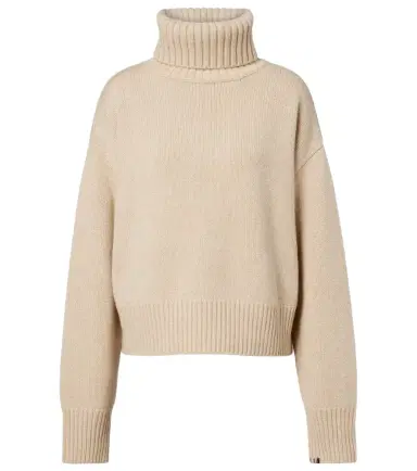Extreme Cashmere N°434 Crop Xtra cashmere turtleneck sweater | Thumbnail 1 Extreme Cashmere N°434 Crop Xtra cashmere turtleneck sweater | Thumbnail 1