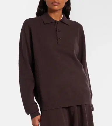 Extreme Cashmere N°223 Be For cashmere-blend polo sweater | Thumbnail 2 Extreme Cashmere N°223 Be For cashmere-blend polo sweater | Thumbnail 2