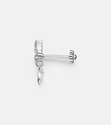 Maria Tash 18kt white gold earring with diamonds | Thumbnail 2 Maria Tash 18kt white gold earring with diamonds | Thumbnail 2