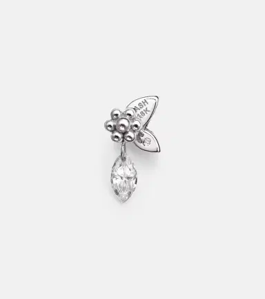 Maria Tash 18kt white gold earring with diamonds | Thumbnail 3 Maria Tash 18kt white gold earring with diamonds | Thumbnail 3