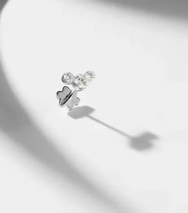 Maria Tash 18kt white gold single earring with diamonds | Thumbnail 6 Maria Tash 18kt white gold single earring with diamonds | Thumbnail 6