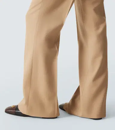 Valentino Virgin wool gabardine flared pants | Thumbnail 3 Valentino Virgin wool gabardine flared pants | Thumbnail 3