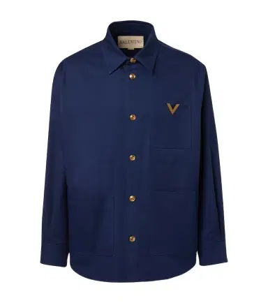 Valentino VGold cotton gabardine overshirt | Thumbnail 1 Valentino VGold cotton gabardine overshirt | Thumbnail 1