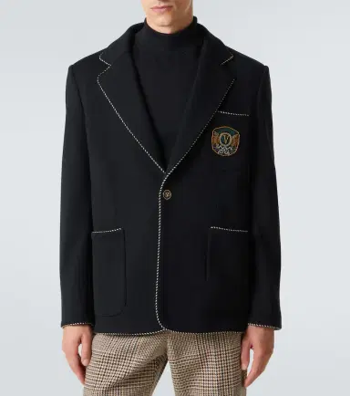 Valentino Embroidered virgin wool blazer | Thumbnail 4 Valentino Embroidered virgin wool blazer | Thumbnail 4