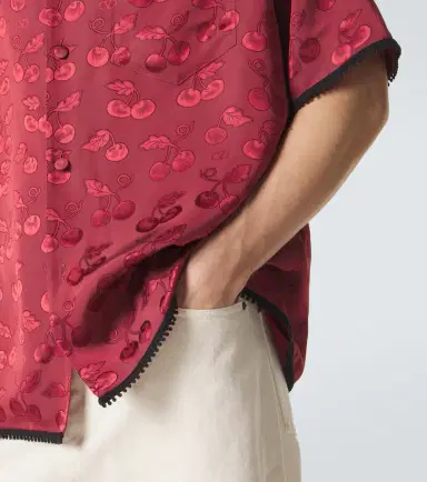 Valentino Cherryfic jacquard bowling shirt | Thumbnail 5 Valentino Cherryfic jacquard bowling shirt | Thumbnail 5