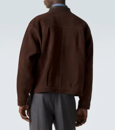 A.PRESSE A. Presse 1st Type leather-trimmed suede jacket | Thumbnail 5 A.PRESSE A. Presse 1st Type leather-trimmed suede jacket | Thumbnail 5