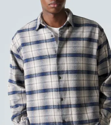 A.PRESSE A. Presse Vintage checked cotton and silk-blend shirt | Thumbnail 4 A.PRESSE A. Presse Vintage checked cotton and silk-blend shirt | Thumbnail 4