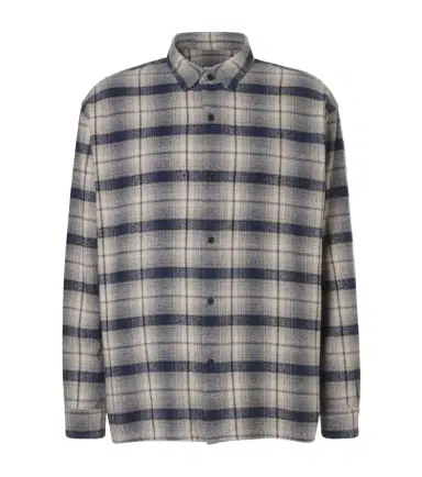 A.PRESSE A. Presse Vintage checked cotton and silk-blend shirt | Thumbnail 1 A.PRESSE A. Presse Vintage checked cotton and silk-blend shirt | Thumbnail 1