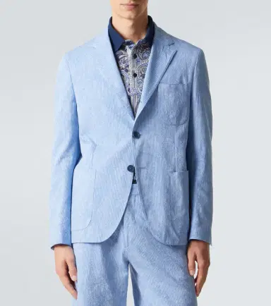 Etro Woven cotton jersey blazer | Thumbnail 2 Etro Woven cotton jersey blazer | Thumbnail 2