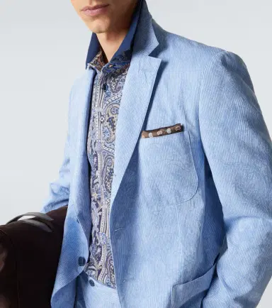 Etro Woven cotton jersey blazer | Thumbnail 6 Etro Woven cotton jersey blazer | Thumbnail 6