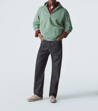 A.PRESSE A. Presse Vintage cotton jersey half-zip hoodie | Thumbnail 2 A.PRESSE A. Presse Vintage cotton jersey half-zip hoodie | Thumbnail 2
