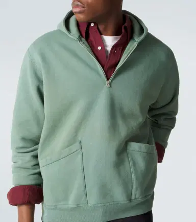 A.PRESSE A. Presse Vintage cotton jersey half-zip hoodie | Thumbnail 6 A.PRESSE A. Presse Vintage cotton jersey half-zip hoodie | Thumbnail 6
