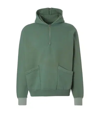 A.PRESSE A. Presse Vintage cotton jersey half-zip hoodie | Thumbnail 1 A.PRESSE A. Presse Vintage cotton jersey half-zip hoodie | Thumbnail 1
