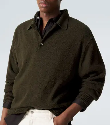 A.Presse A. Presse Silk polo sweater | Thumbnail 3 A.Presse A. Presse Silk polo sweater | Thumbnail 3
