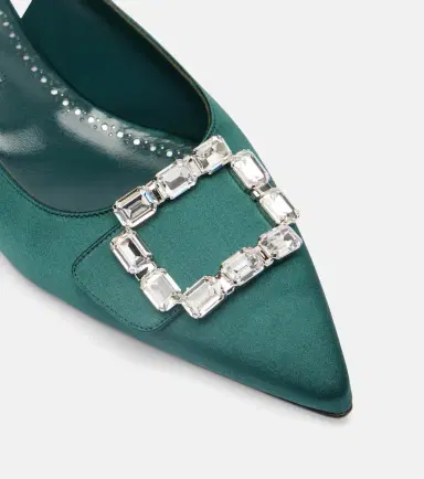 Manolo Blahnik Mayjou satin slingback flats | Thumbnail 4 Manolo Blahnik Mayjou satin slingback flats | Thumbnail 4