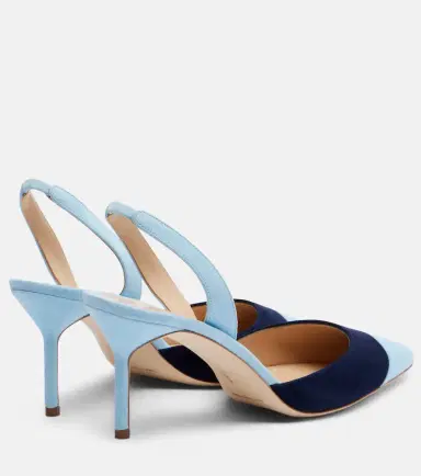 Manolo Blahnik Capsli suede slingback pumps | Thumbnail 3 Manolo Blahnik Capsli suede slingback pumps | Thumbnail 3