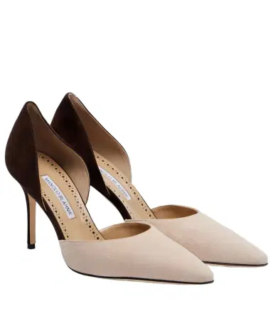 Manolo Blahnik Taylerbinu 90 suede pumps | Thumbnail 1 Manolo Blahnik Taylerbinu 90 suede pumps | Thumbnail 1